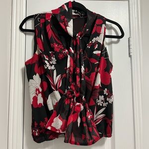 Guess floral sleeveless blouse
